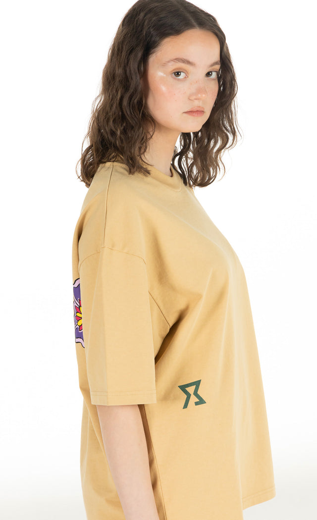 Flower Tee Desert Beige