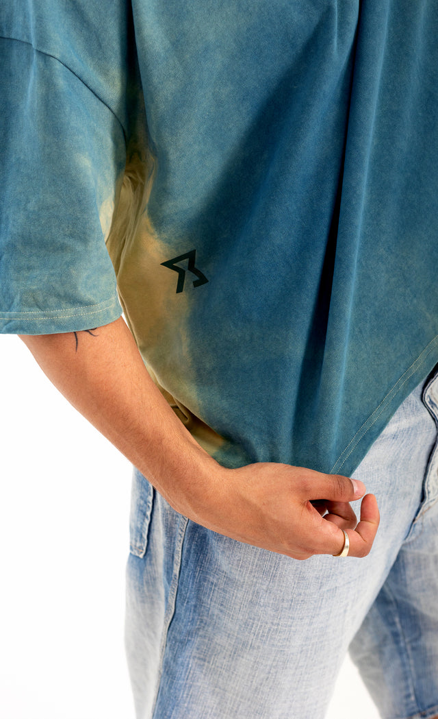 Distressed Tee Blue