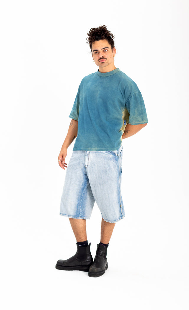 Distressed Tee Blue