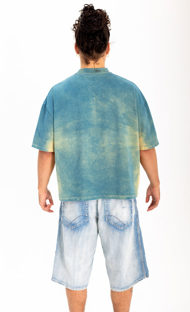 Distressed Tee Blue