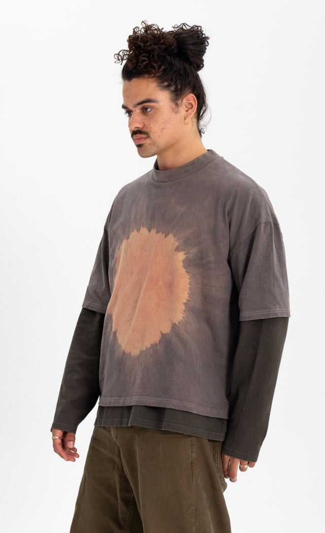 Rising Sun Tee Anthracite Amber