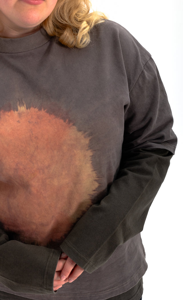 Rising Sun Tee Anthracite Amber