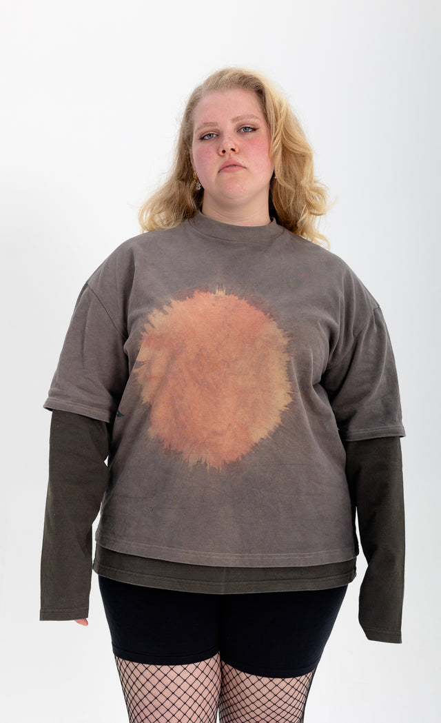 Rising Sun Tee Anthracite Amber