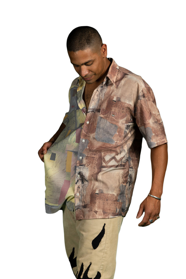 Short Sleeved Bowling Blouse