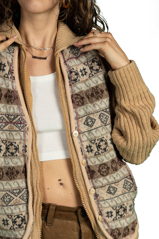 Sweater Beige Knit