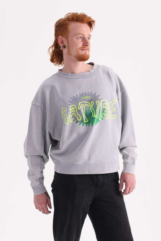 More Nature Crewneck Grey