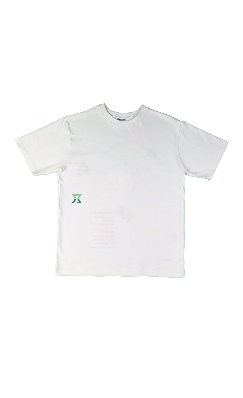 Amur Leopard Tee White on model — oversized organic cotton Amsterdam
