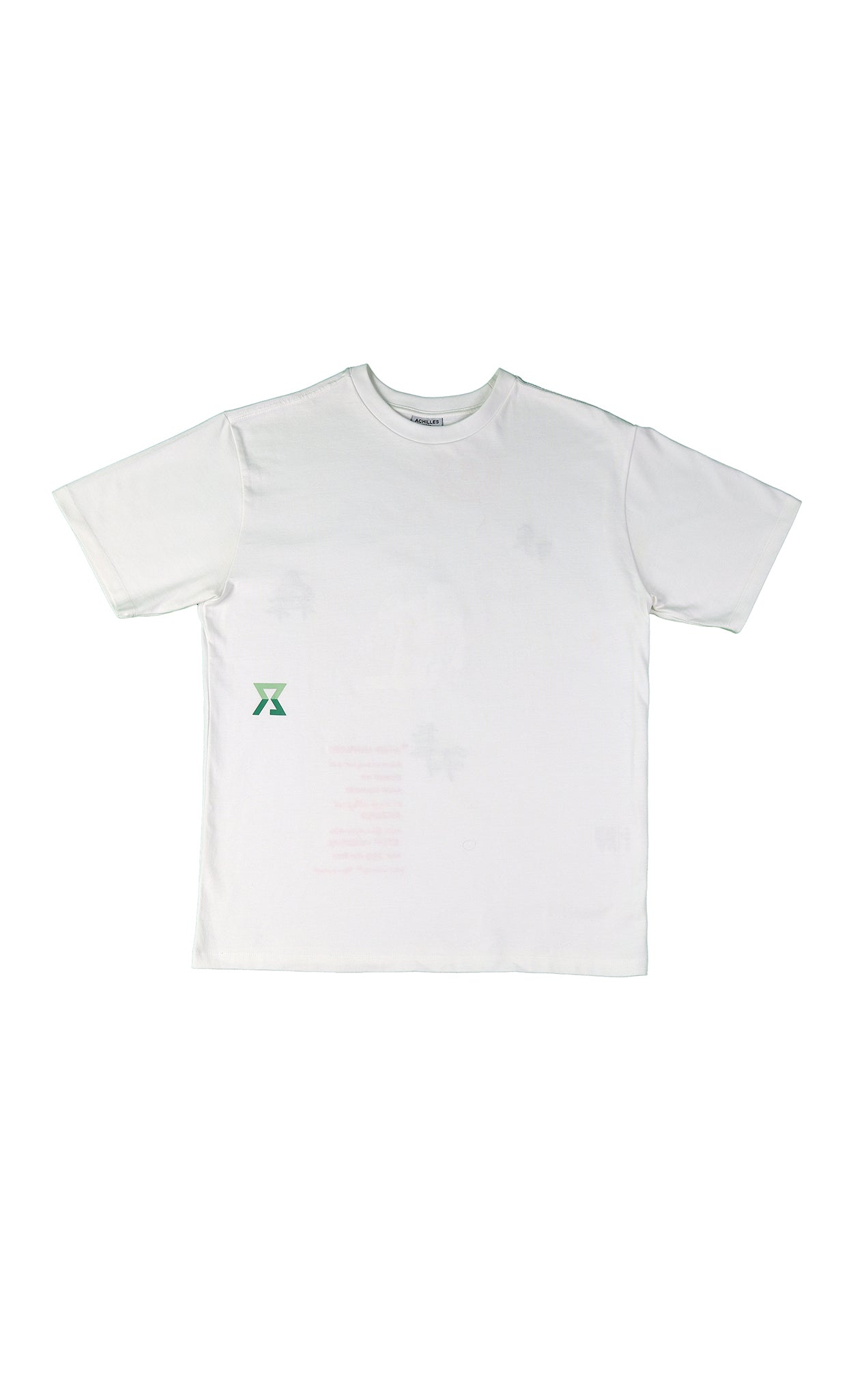 Amur Leopard Tee White on model — oversized organic cotton Amsterdam