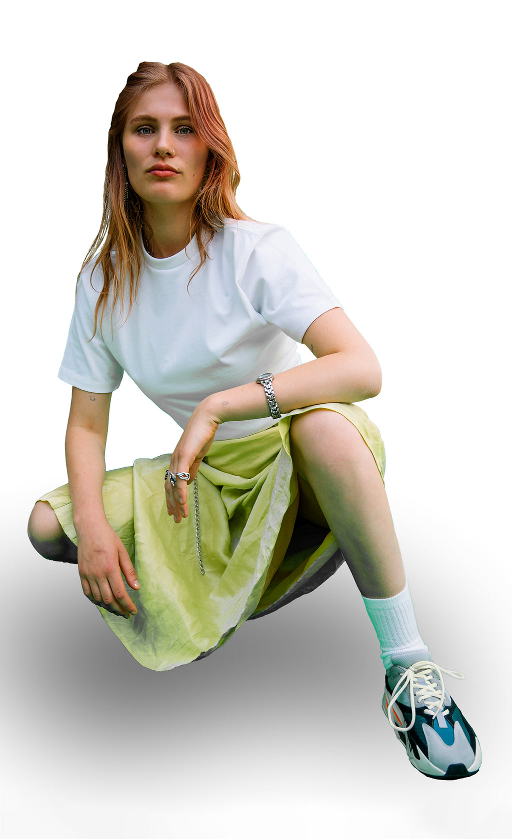 Amur Leopard Tee White styled — Achilles and the Tortoise sustainable tee